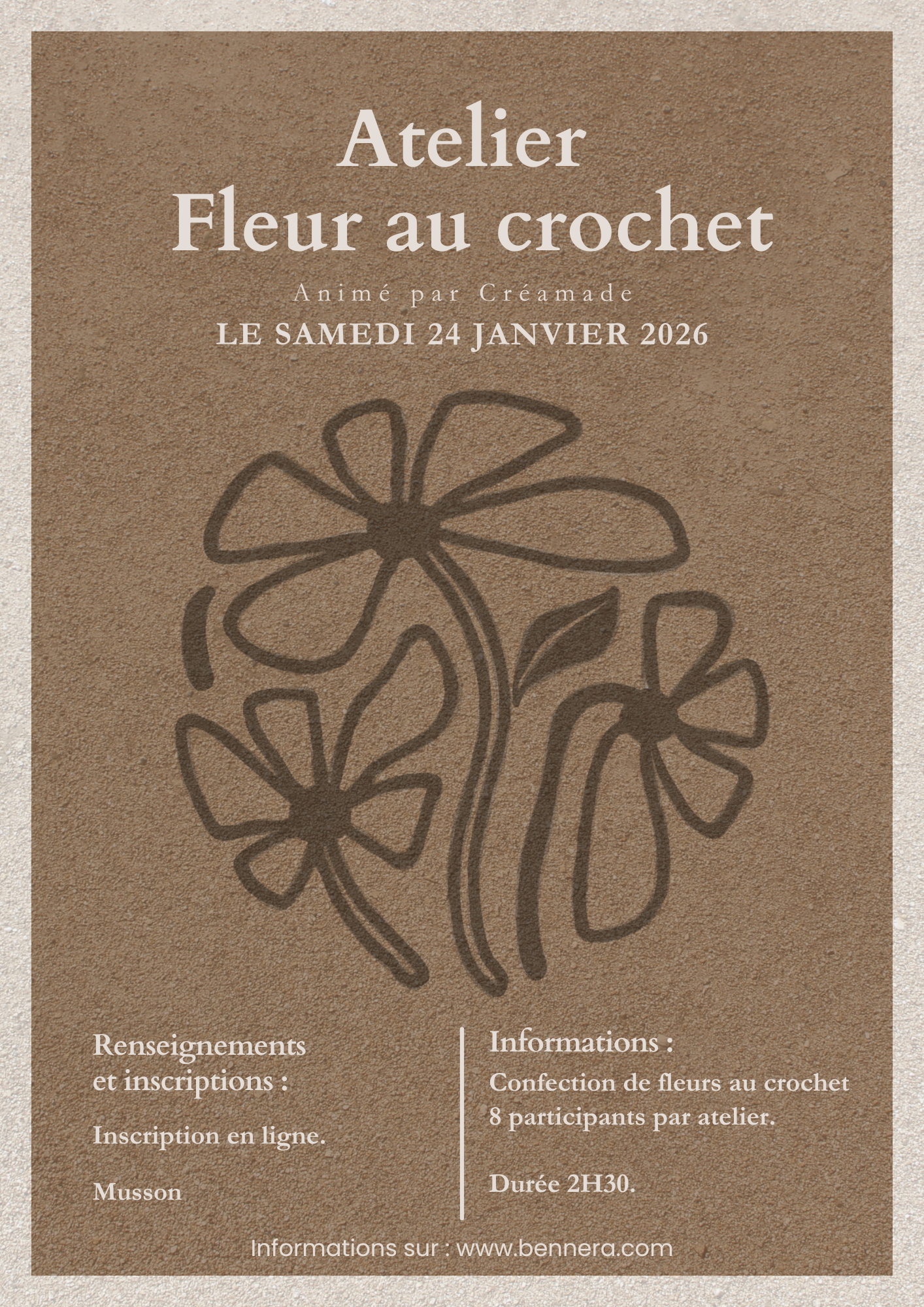 Les fleurs au crochet – Tous niveaux